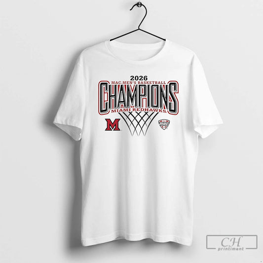 Classic Miami Redhawks 2026 Mac Mens Basketball Regular Season Champions Logo