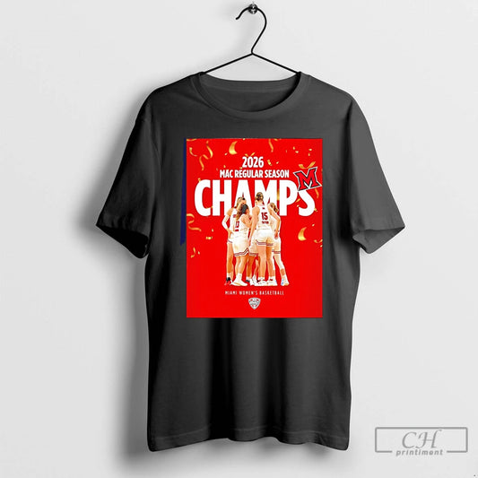 Classic Miami Redhawks Womens Basketball 2026 Mac Regular Season Champions