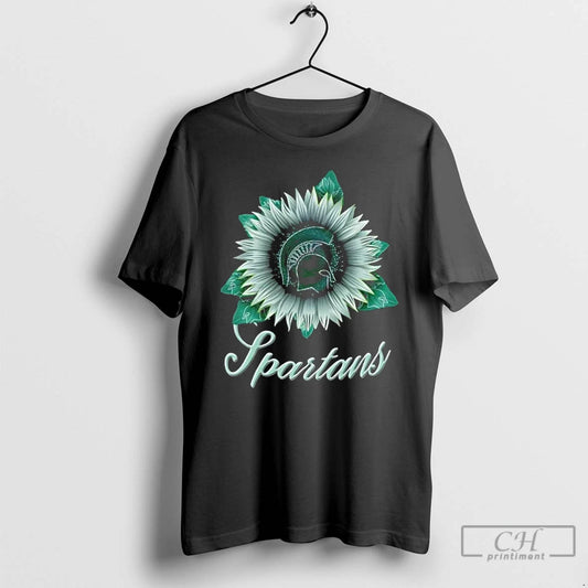 Classic Michigan State Spartans X Sunflower Graphic - clothing by TeeHivey.com