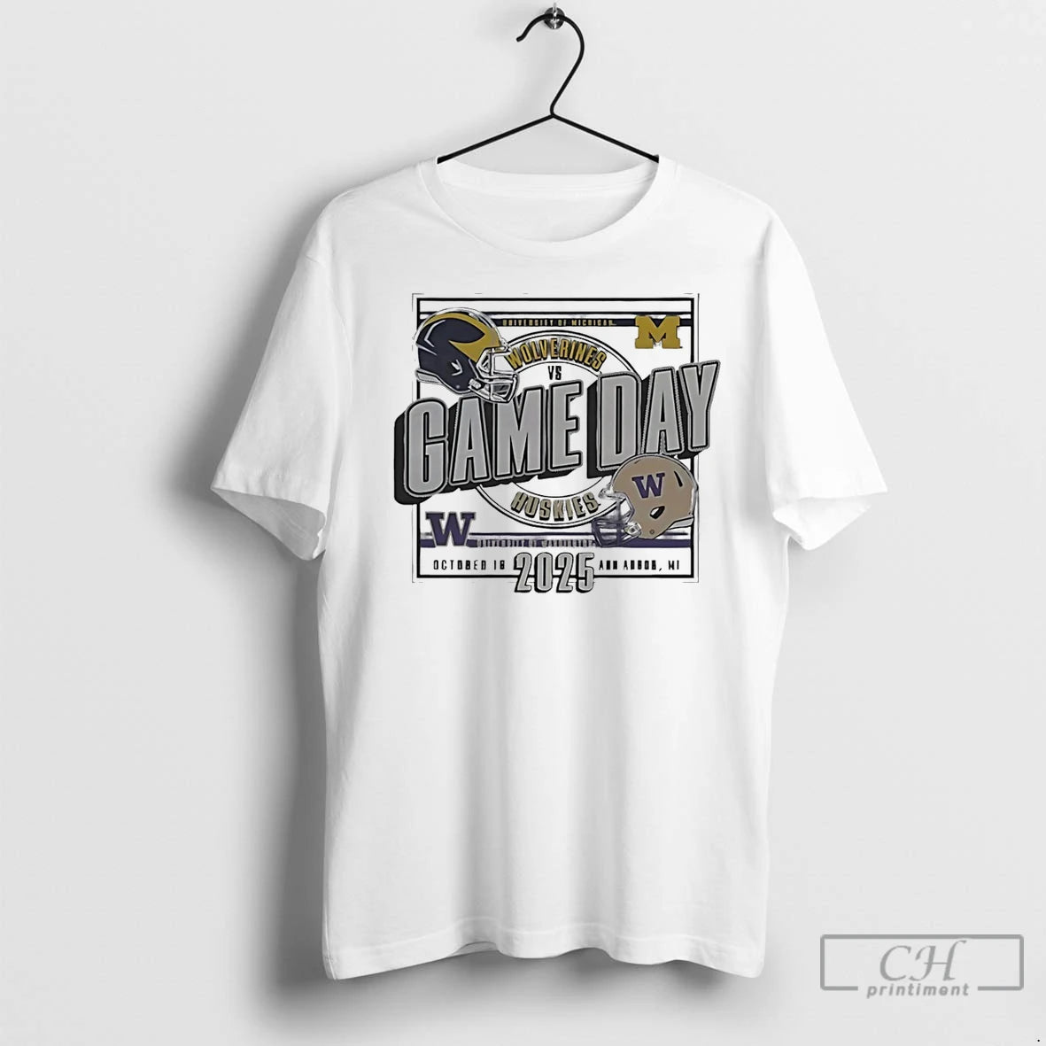 Classic Michigan Wolverines Vs Washington Huskies Gameday 2025 - clothing by TeeHivey.com