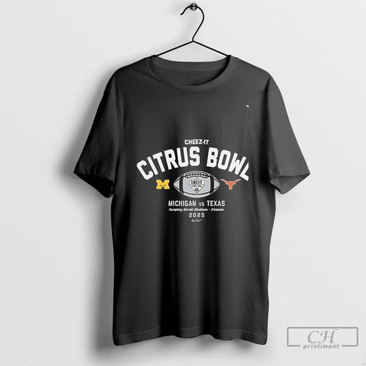 Classic Michigan Wolverines Vs Texas Longhorns 2025 Cheez It Citrus Bowl Stadium Chriast T Shirts - clothing by TeeHivey.com