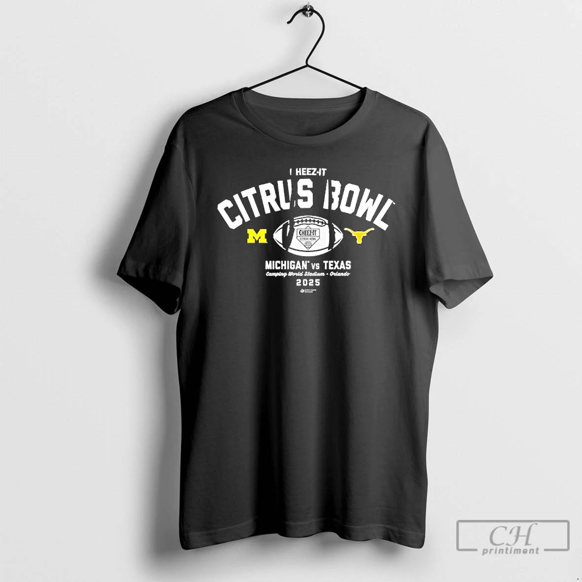 Classic Michigan Vs Texas Orlando 2025 Cheez It Citrus Bowl Game Camping World Stadium - clothing by TeeHivey.com