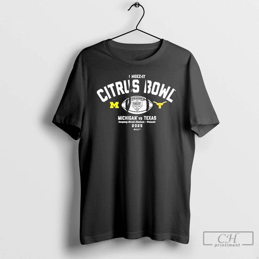 Classic Michigan Vs Texas Orlando 2025 Cheez It Citrus Bowl Game Camping World Stadium - clothing by TeeHivey.com