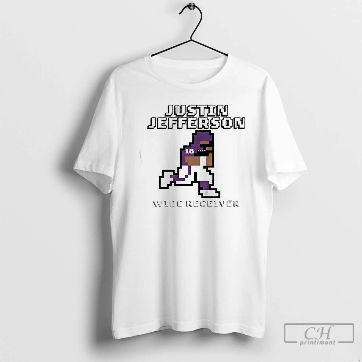 Classic Minnesota Vikings Justin Jefferson Wide Receiver Retro Baller T Shirts - clothing by TeeHivey.com