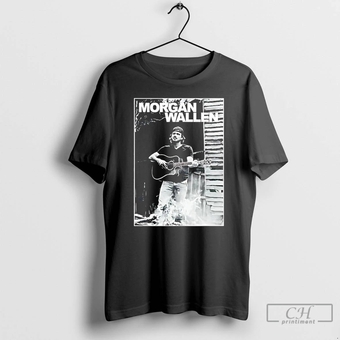 Classic Morgan Wallen Guitar Photo Graphic - clothing by TeeHivey.com