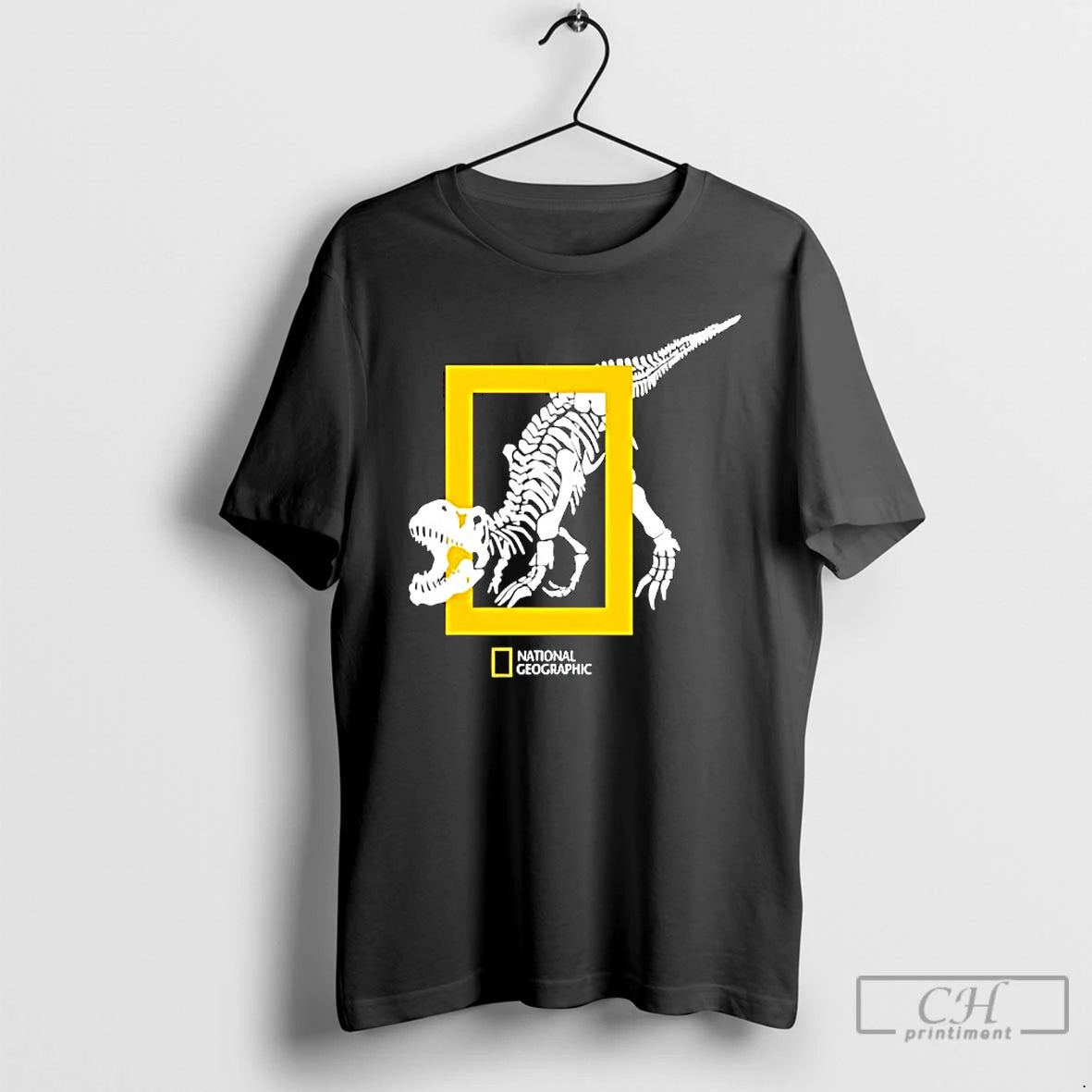 Classic National Geographic Dinosaur Skeleton Graphic - clothing by TeeHivey.com