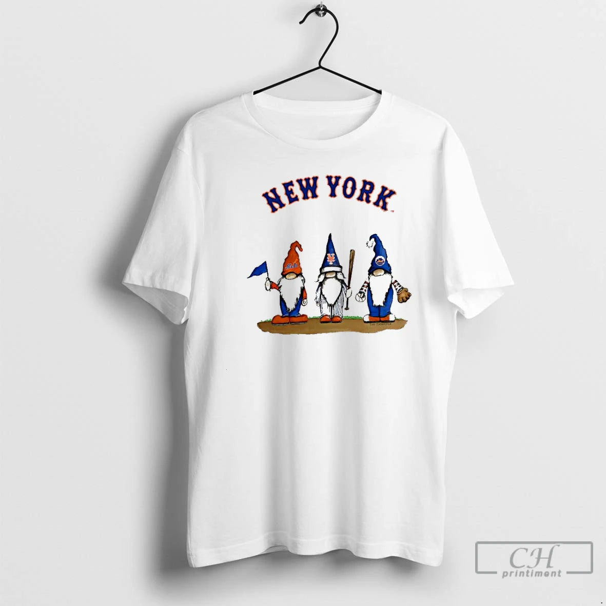Classic Nationals Gnomes With New York Mets Basketball