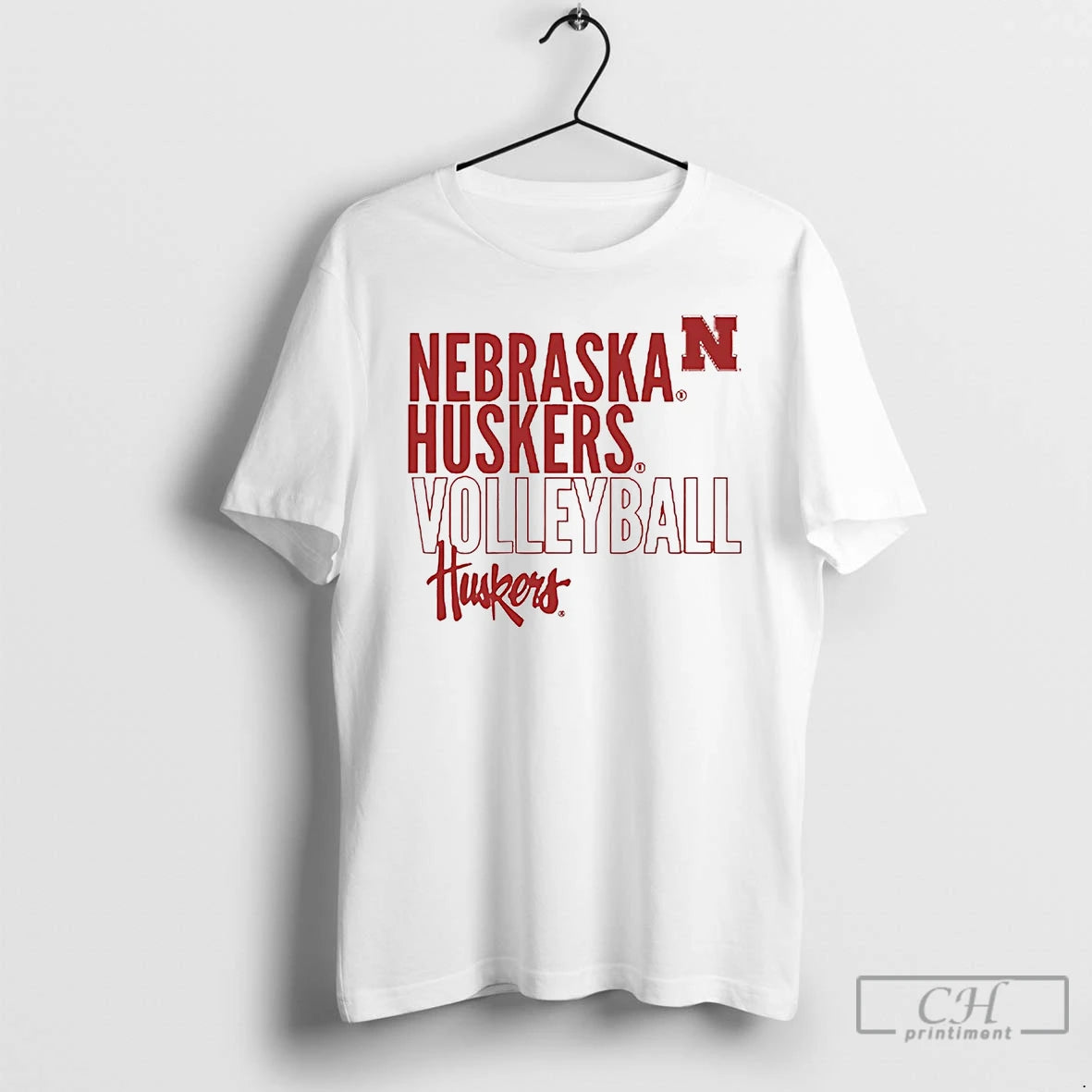 Classic Nebraska Cornhuskers Volleyball - clothing by TeeHivey.com