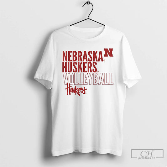 Classic Nebraska Cornhuskers Volleyball - clothing by TeeHivey.com