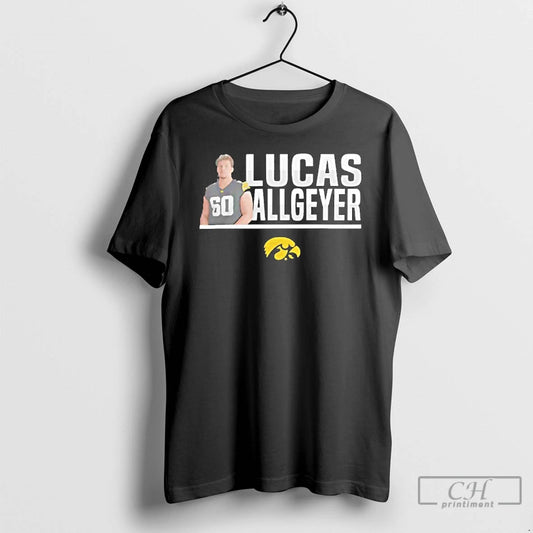 Classic Nil Store Iowa Hawkeyes Football Lucas Allgeyer Illustrated T Shirts - clothing by TeeHivey.com
