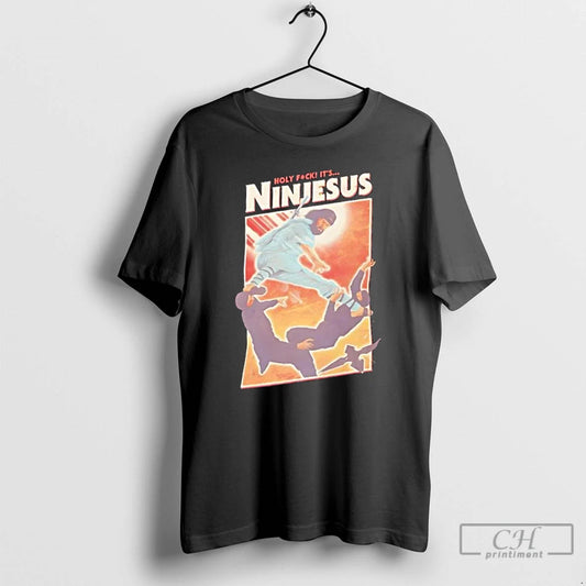 Classic Ninjesus Holy Fuck Parody Funny Adult - clothing by TeeHivey.com