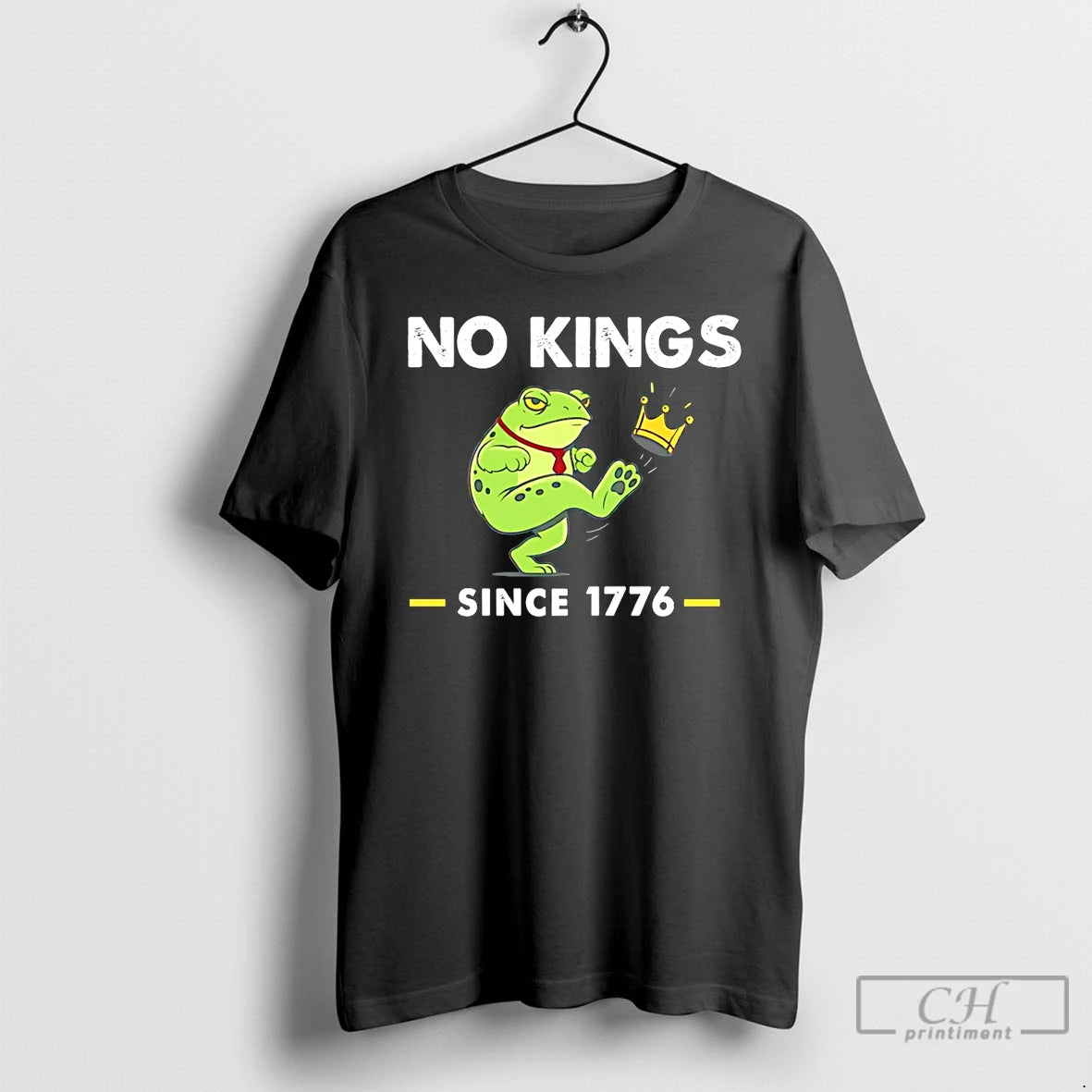 Classic No Kings Frog Statue Of Ribbity T Shirts - clothing by TeeHivey.com