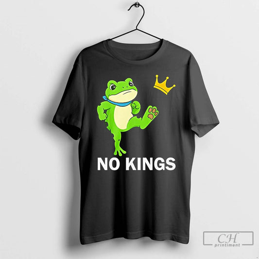 Classic No Kings Men Women Portland Frog Protest T Shirts - clothing by TeeHivey.com