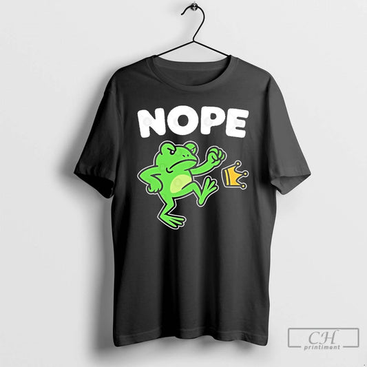 Classic No Kings Nope Portland Frog Protest T Shirts - clothing by TeeHivey.com