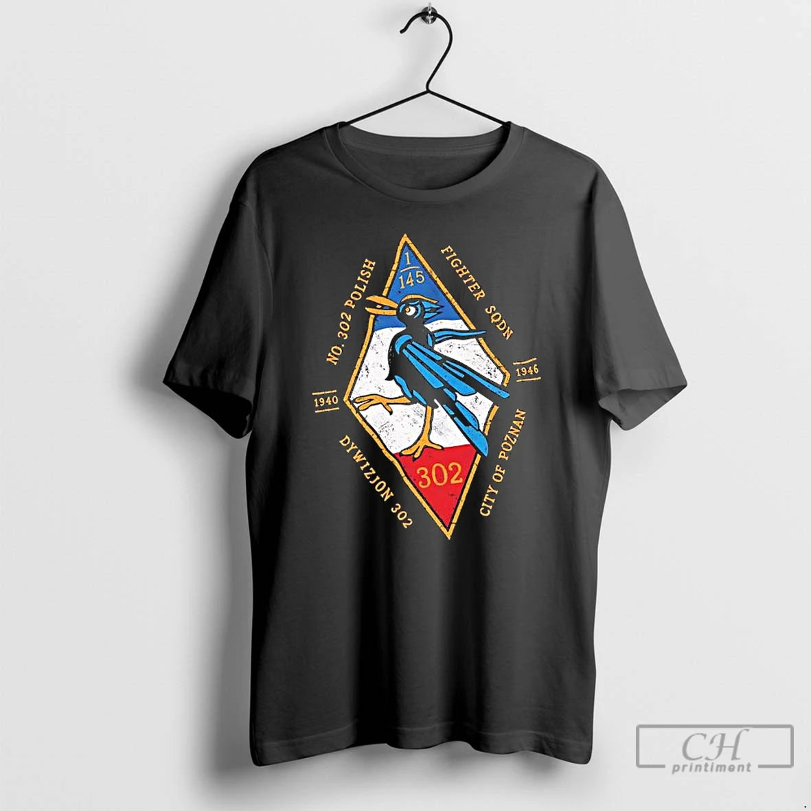 Classic No 302 City Of Poznan Polish Fighter Squadron - clothing by TeeHivey.com