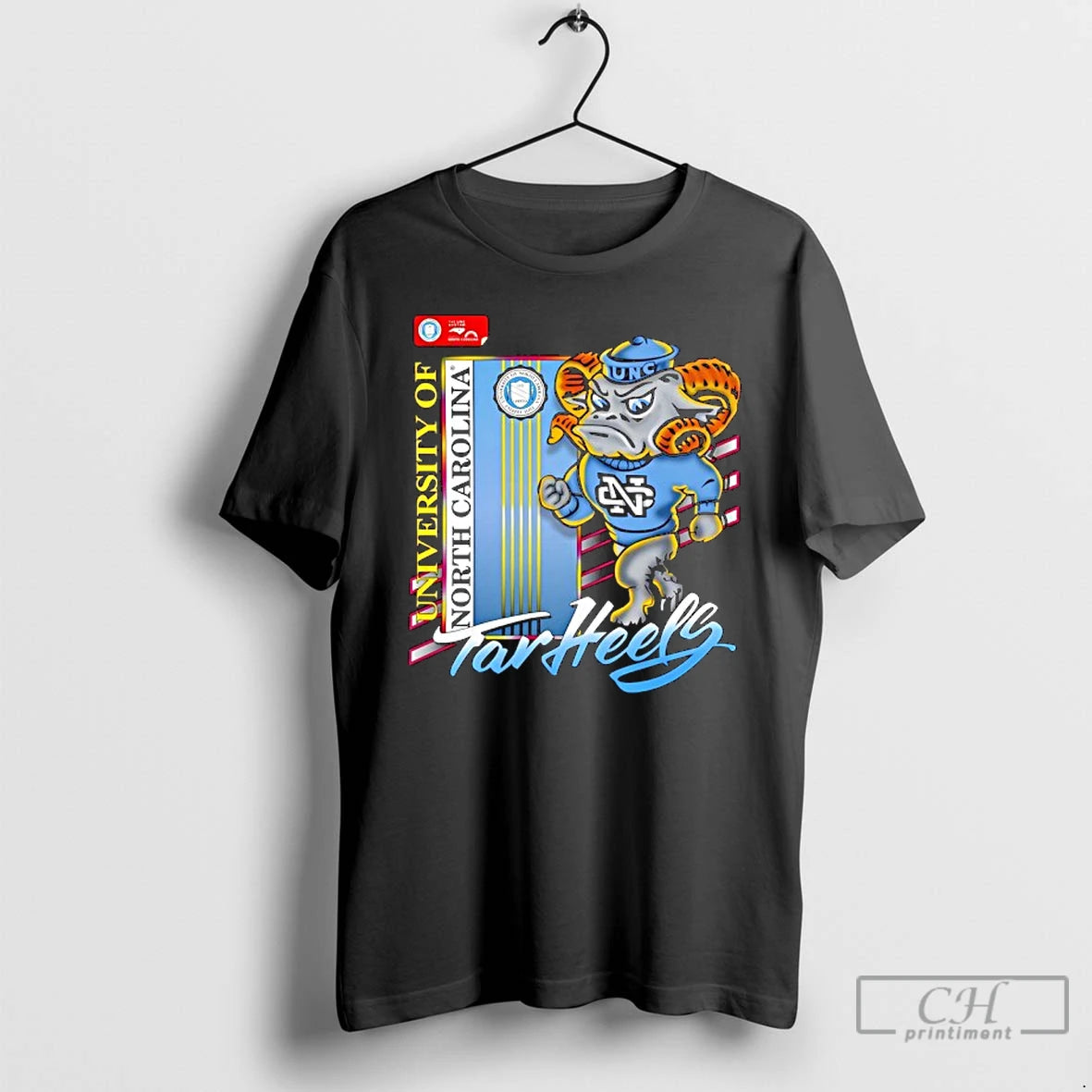 Classic North Carolina Tar Heels University Of Mascot T Shirts - clothing by TeeHivey.com