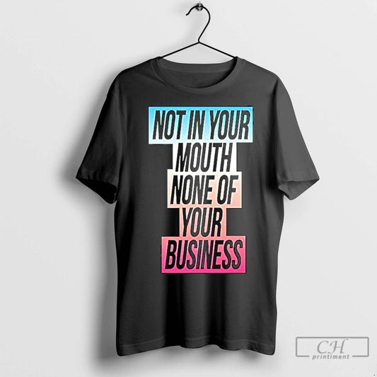 Classic Not In Your Mouth None Of Your Business Trans Flag Ornaments - clothing by TeeHivey.com