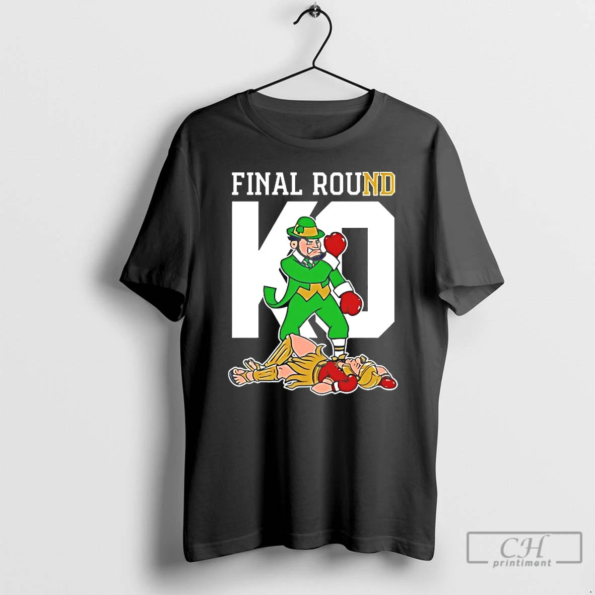 Classic Notre Dame Fighting Irish Knock Out Usc Trojans Final Round Mascot T Shirts - clothing by TeeHivey.com