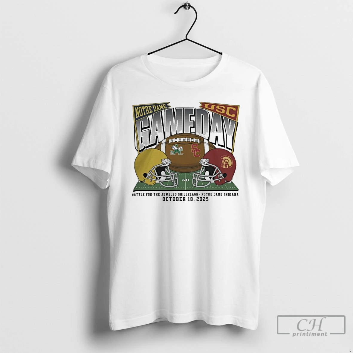 Classic Notre Dame Fighting Irish Vs Usc Trojans 2025 Gameday T Shirts - clothing by TeeHivey.com