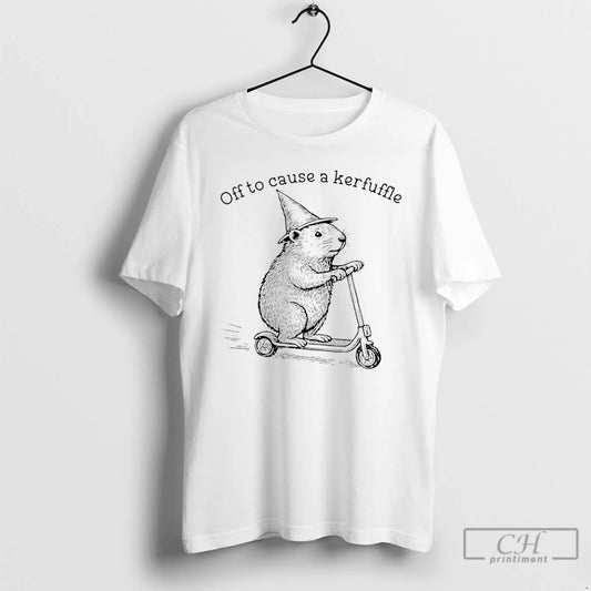 Classic Off To Cause A Kerfuffle Capybara - clothing by TeeHivey.com