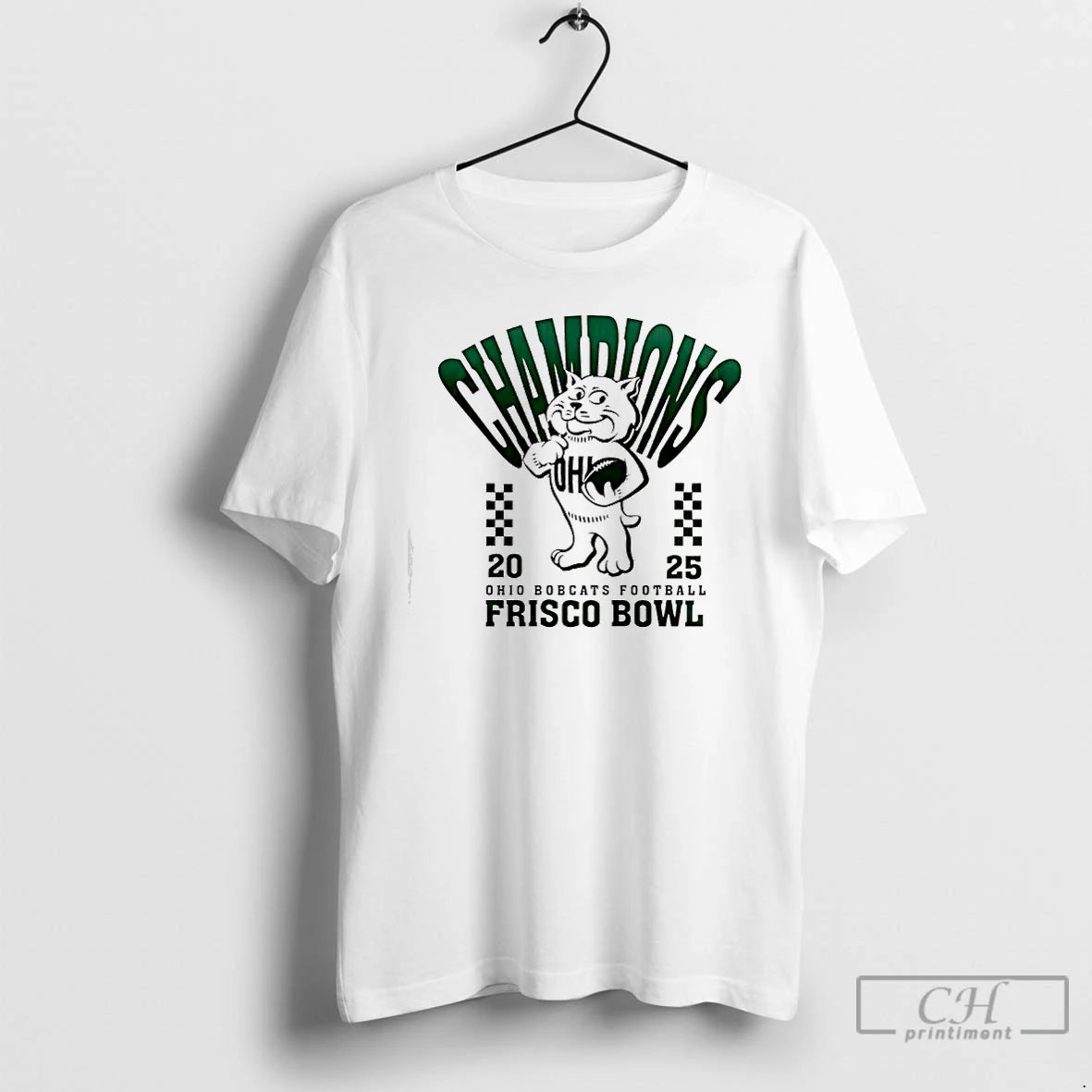 Classic Ohio Bobcats Football Frisco Bowl Champions 2025 Mascot - clothing by TeeHivey.com