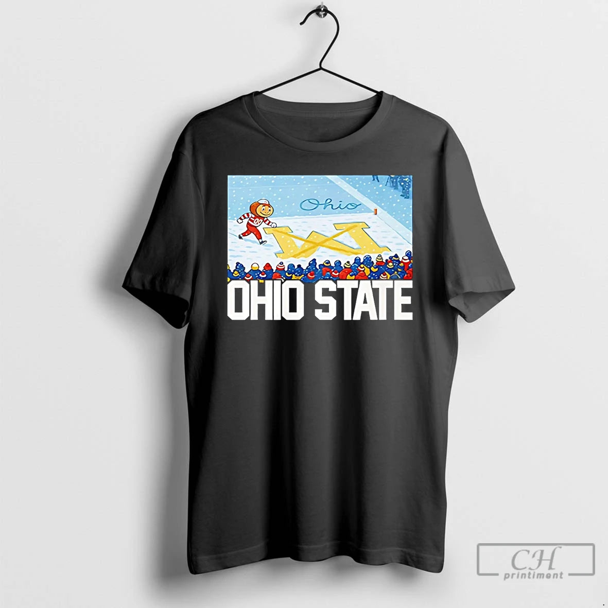 Classic Ohio Vs Michigan Rivalry Script Ohio On Big M - clothing by TeeHivey.com