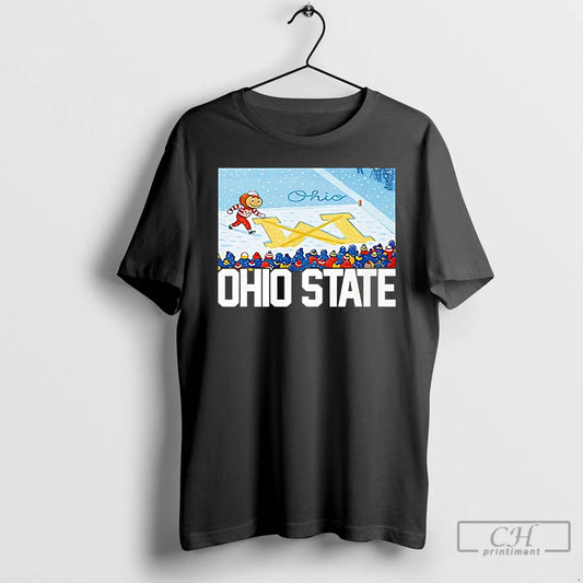 Classic Ohio Vs Michigan Rivalry Script Ohio On Big M - clothing by TeeHivey.com
