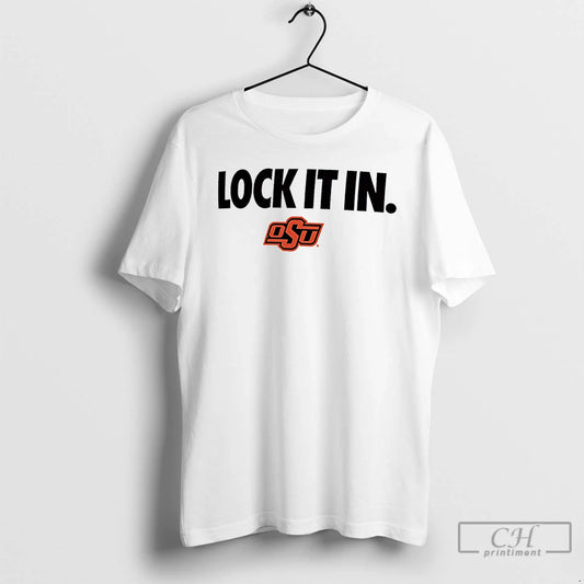 Classic Oklahoma State Cowboys Lock It In Logo