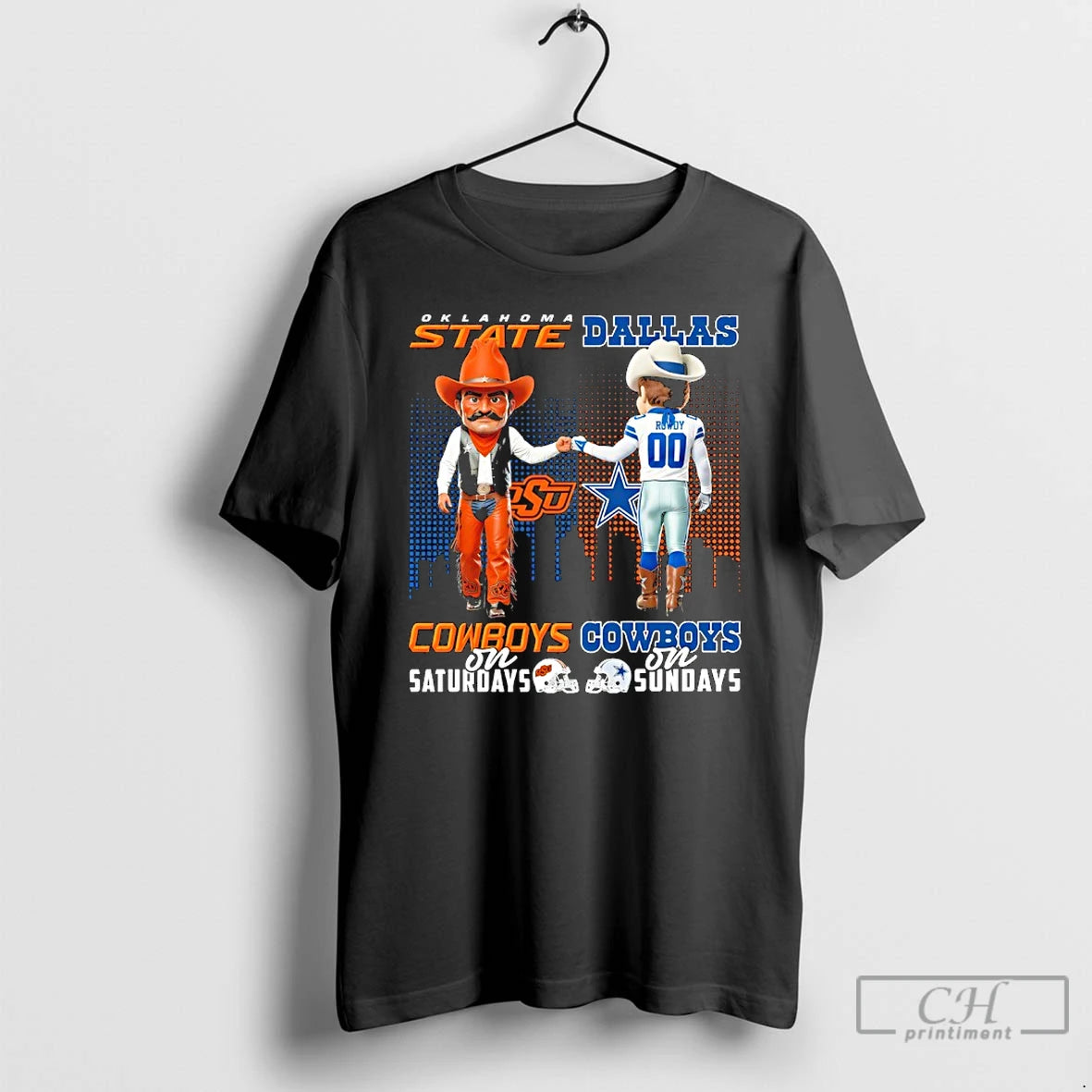 Classic Oklahoma State Cowboys On Saturdays X Dallas Cowboys On Sundays Mascot T Shirts Sweater - clothing by TeeHivey.com