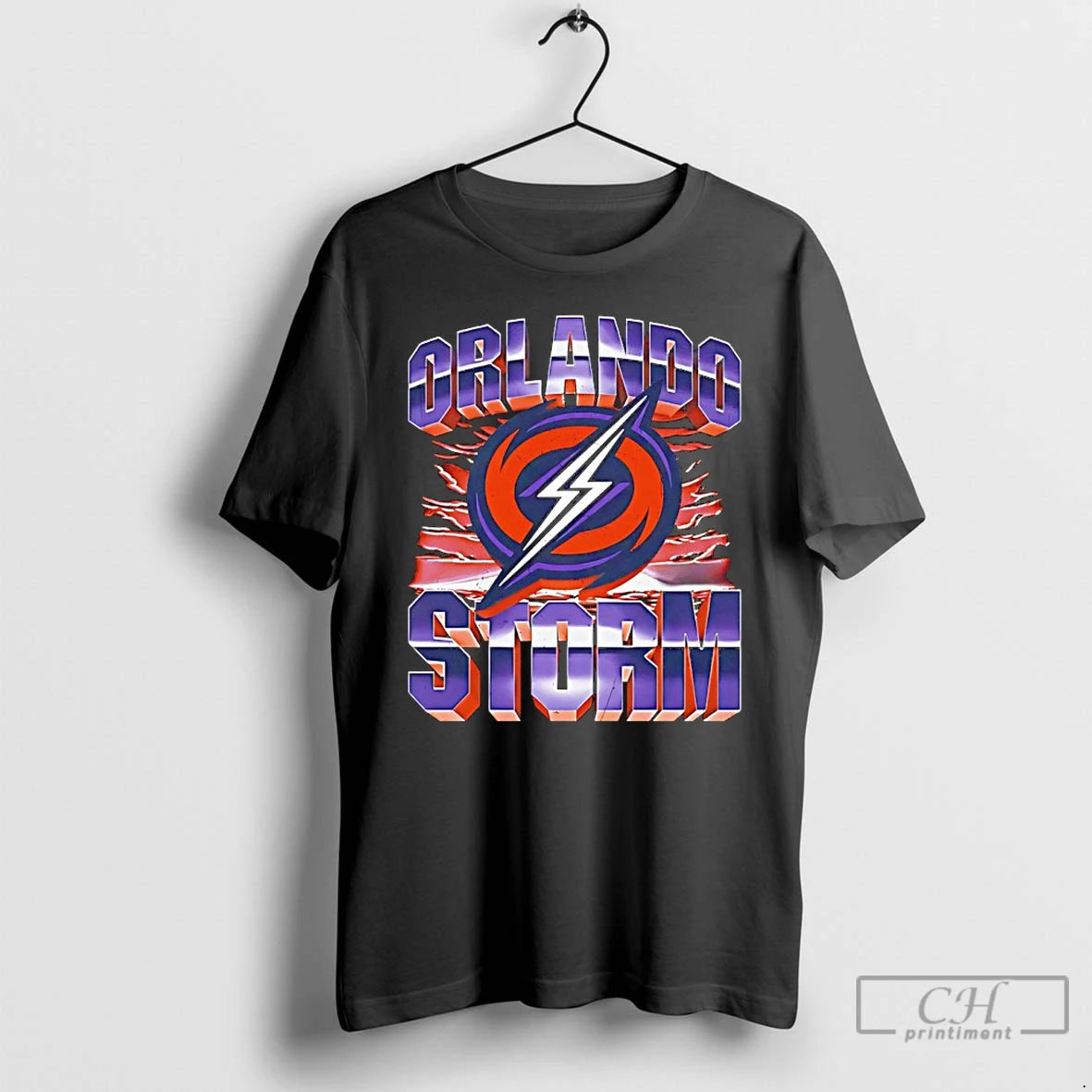 Classic Orlando Storm Football Logo Graphic Vintage