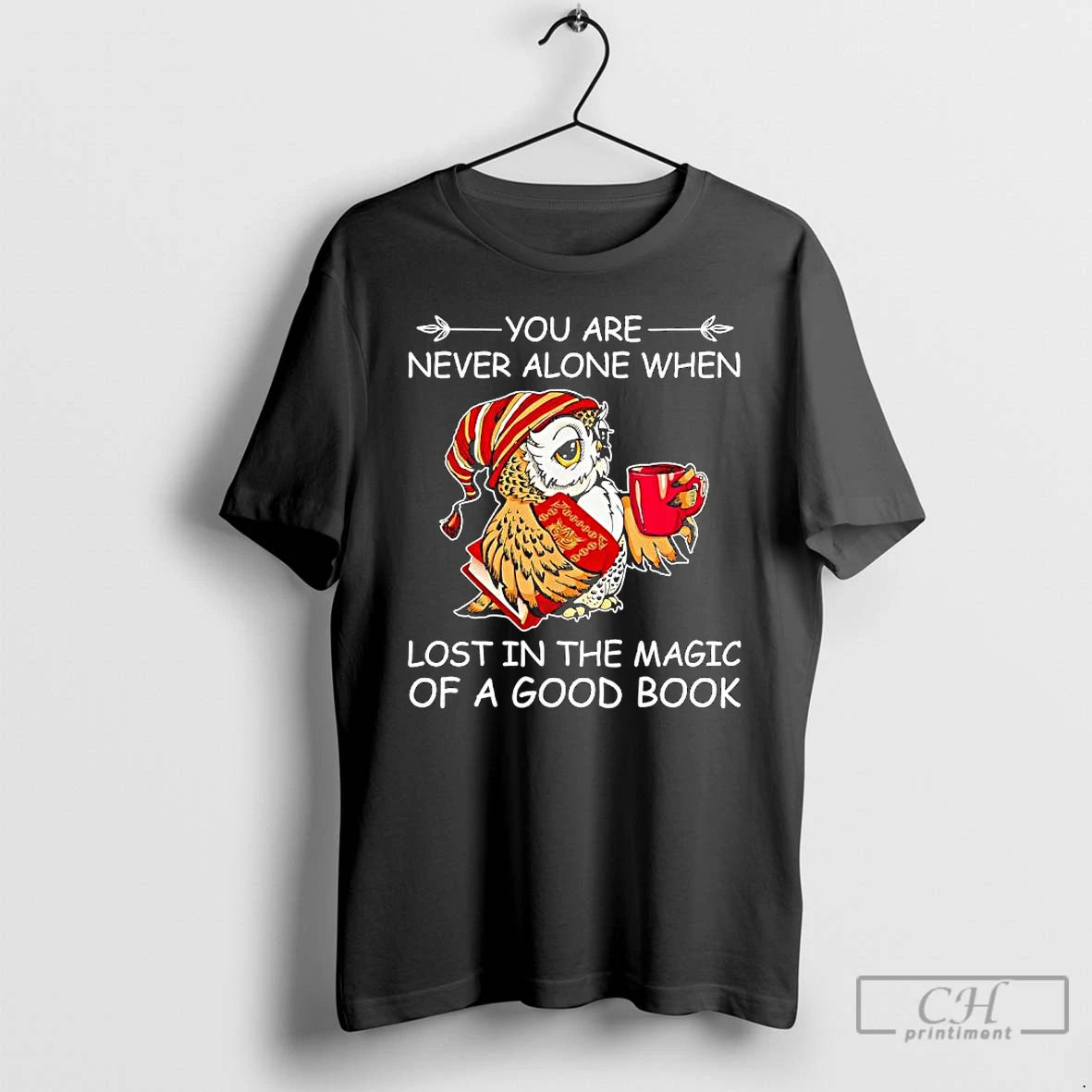 Classic Owl Are Never Alone When Lost In The Magic Of A Good Book - clothing by TeeHivey.com
