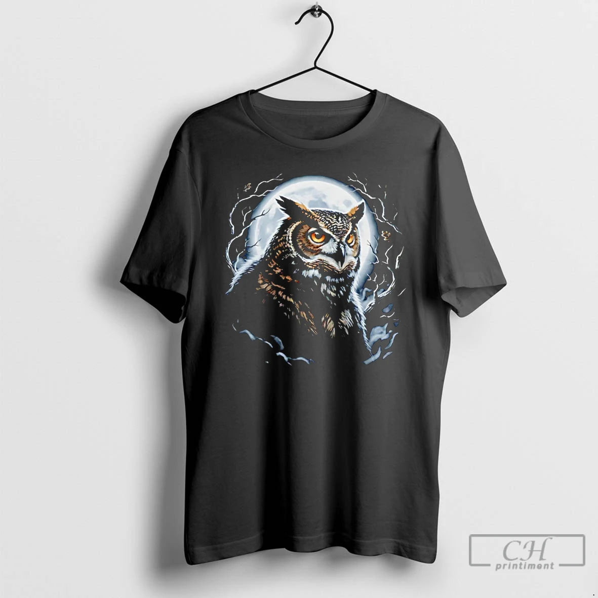 Classic Owlbear Moon Portrait Graphic