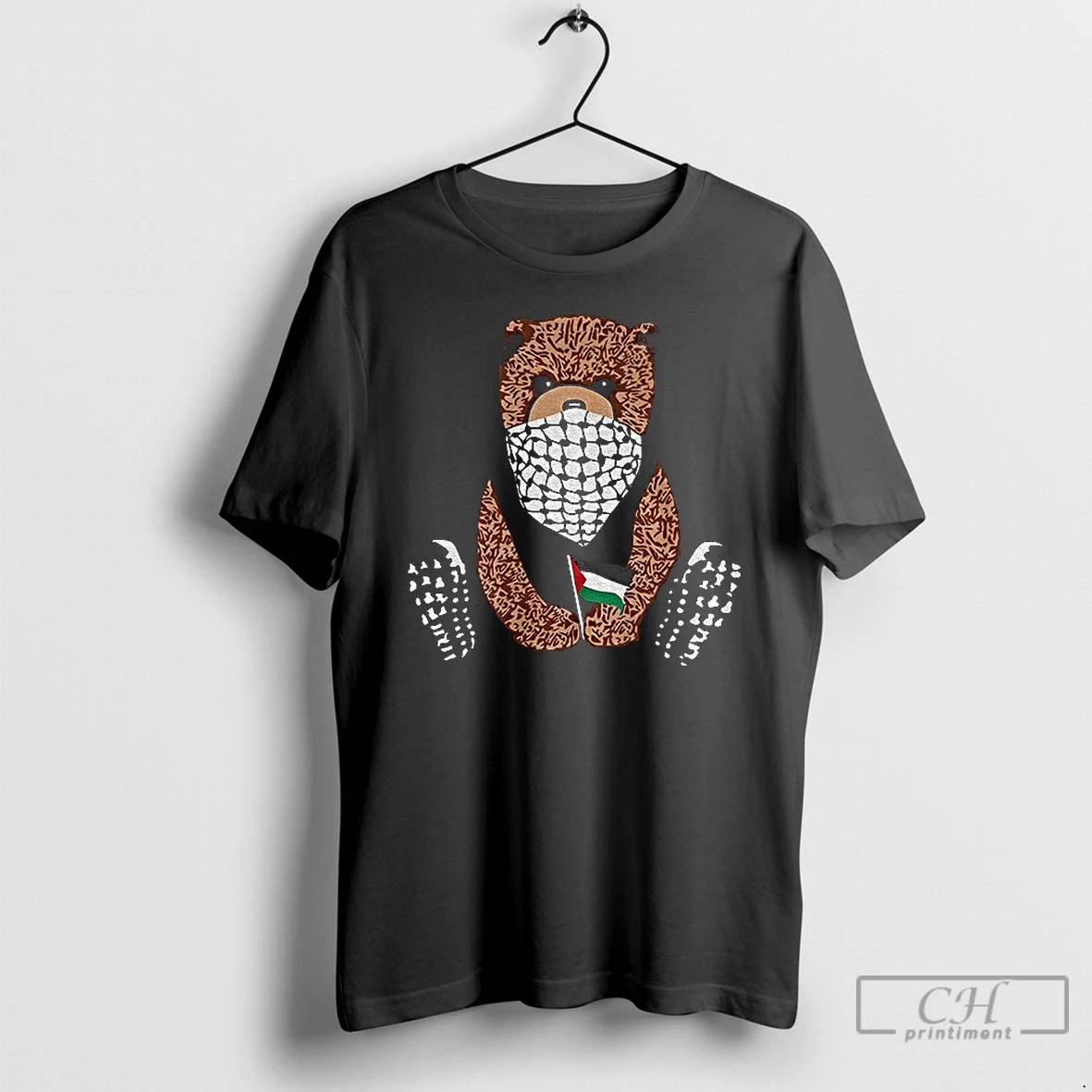 Classic Pali Bear Palestine Flag - clothing by TeeHivey.com