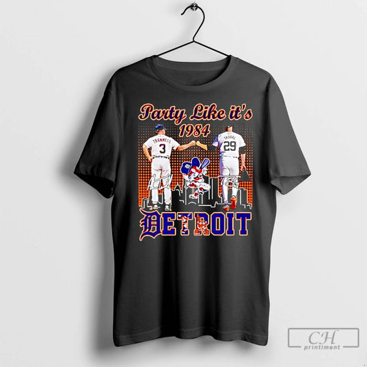 Classic Party Like Its 1984 Alan Trammell And Tarik Skubal Detroit Tigers Signatures - clothing by TeeHivey.com