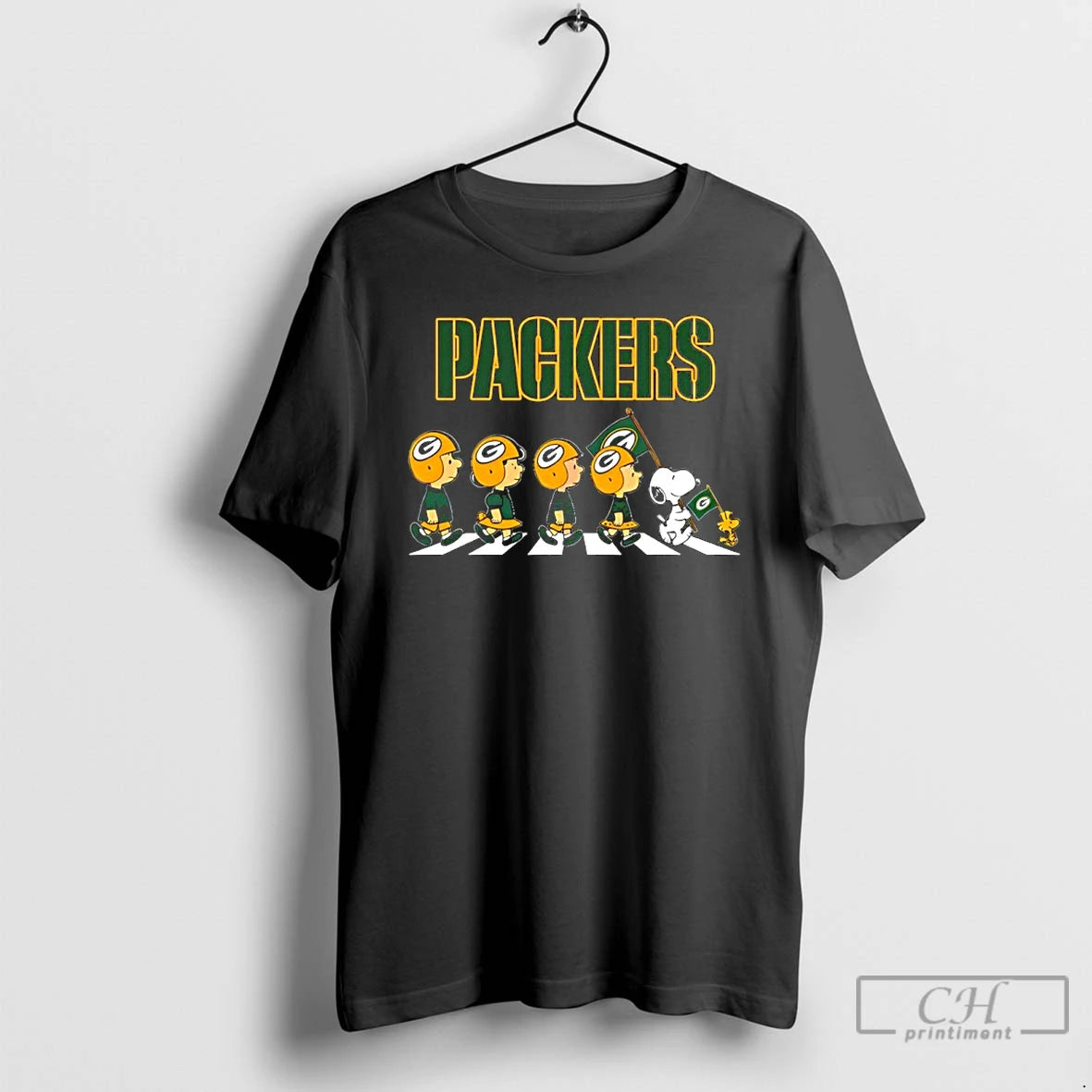 Classic Peanuts X Green Bay Packers Football Flag Walking - clothing by TeeHivey.com