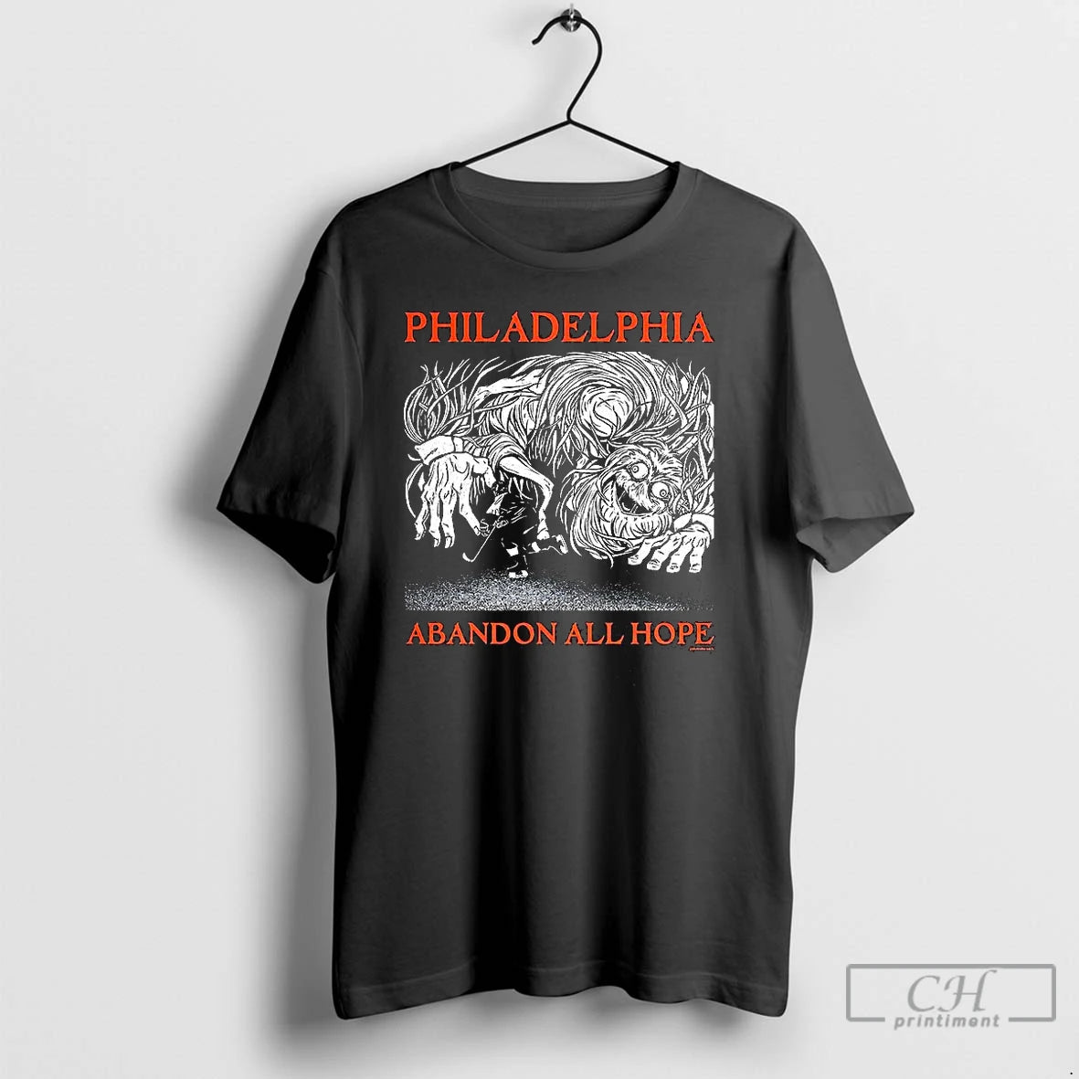 Classic Philadelphia Flyers Abandon All Hope T Shirts - clothing by TeeHivey.com
