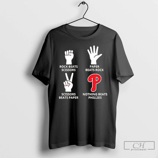 Classic Philadelphia Phillies Nothing Beats Rock Beats Scissors Paper Beats Rock Scissors Beats Paper