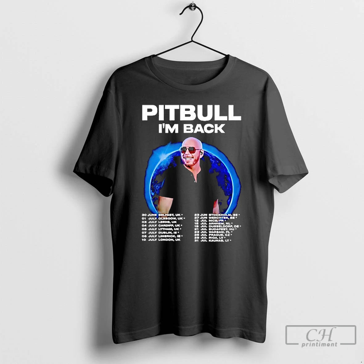 Classic Pitbull Im Back Fan Tour 2025 Concert Dates Inspired - clothing by TeeHivey.com