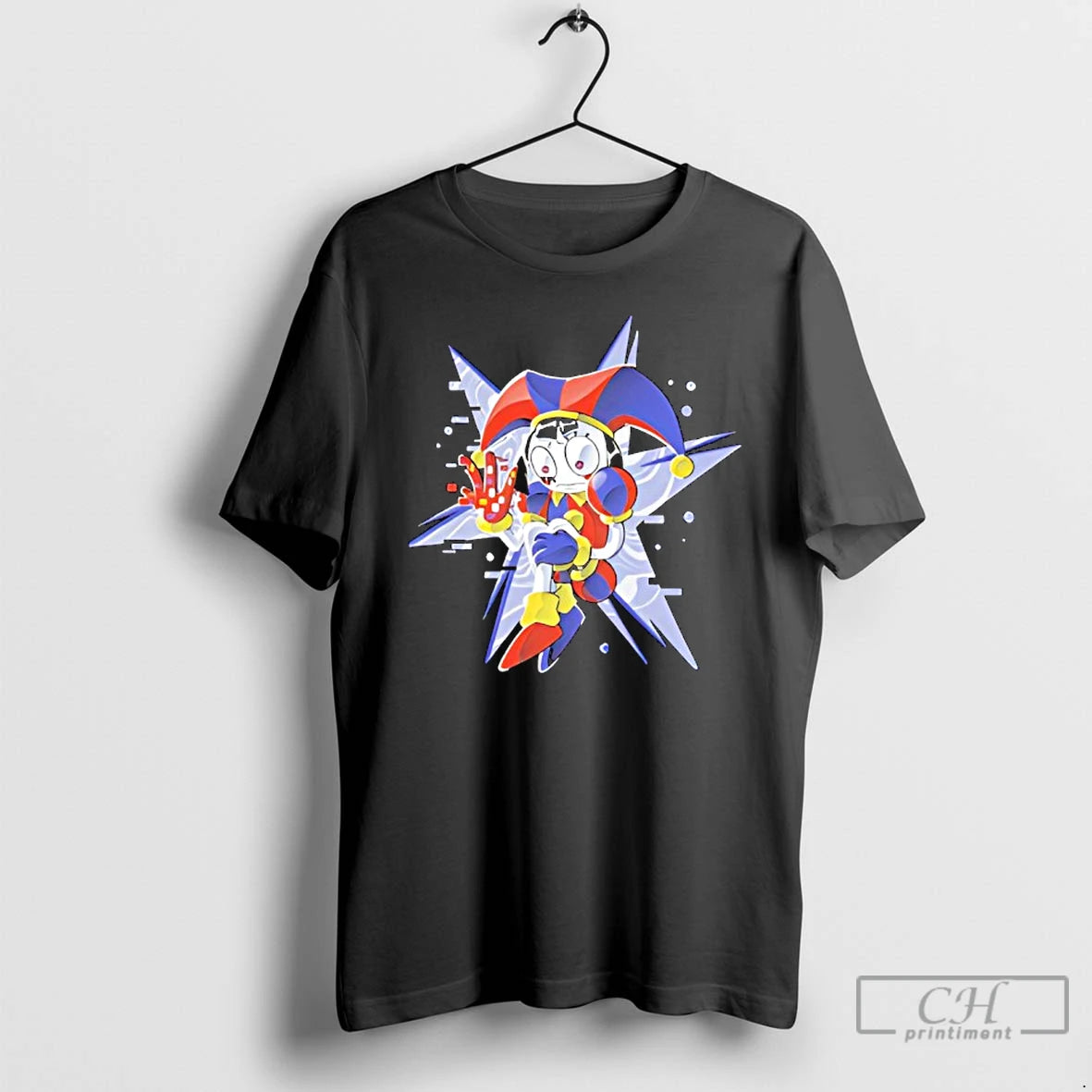 Classic Pixel Jester Retro Glitch Art - clothing by TeeHivey.com