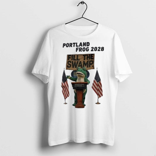 Classic Portland Frog 2028 Fill The Swamp T Shirts - clothing by TeeHivey.com
