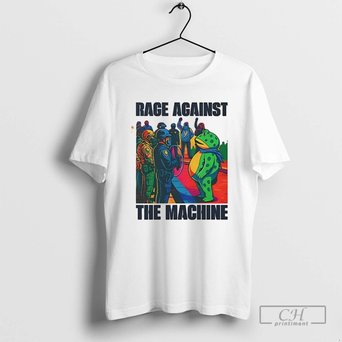 Classic Portland Frog Anti Ice Rage Against The Machine T Shirts - clothing by TeeHivey.com