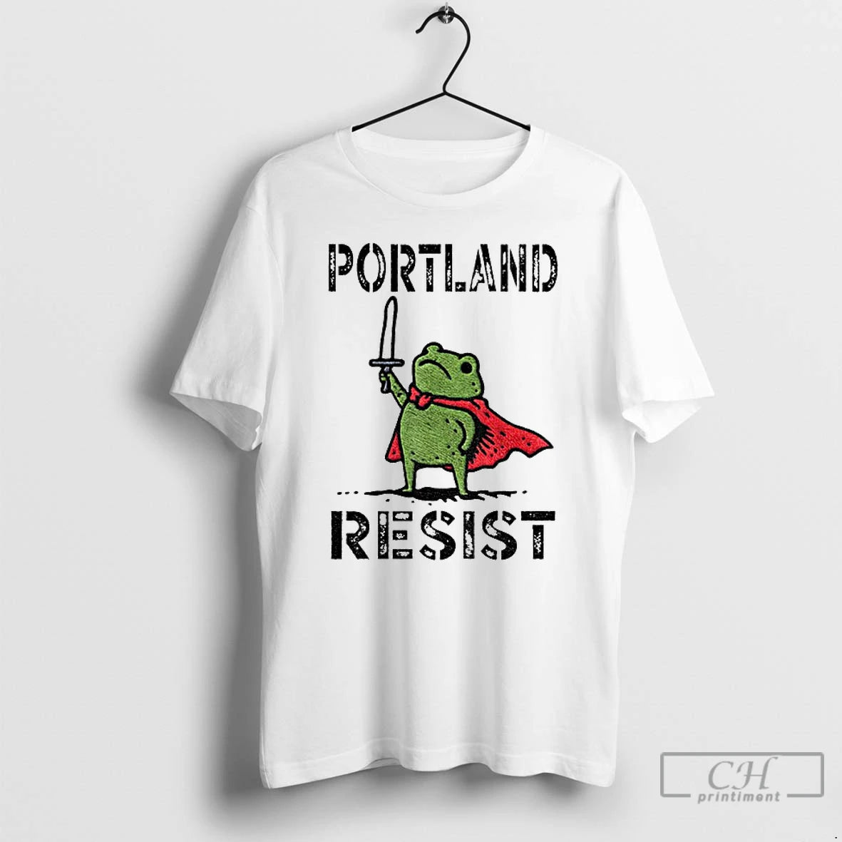 Classic Portland Frog Resist Political 2025 T Shirts - clothing by TeeHivey.com