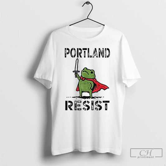 Classic Portland Frog Resist Political 2025 T Shirts - clothing by TeeHivey.com