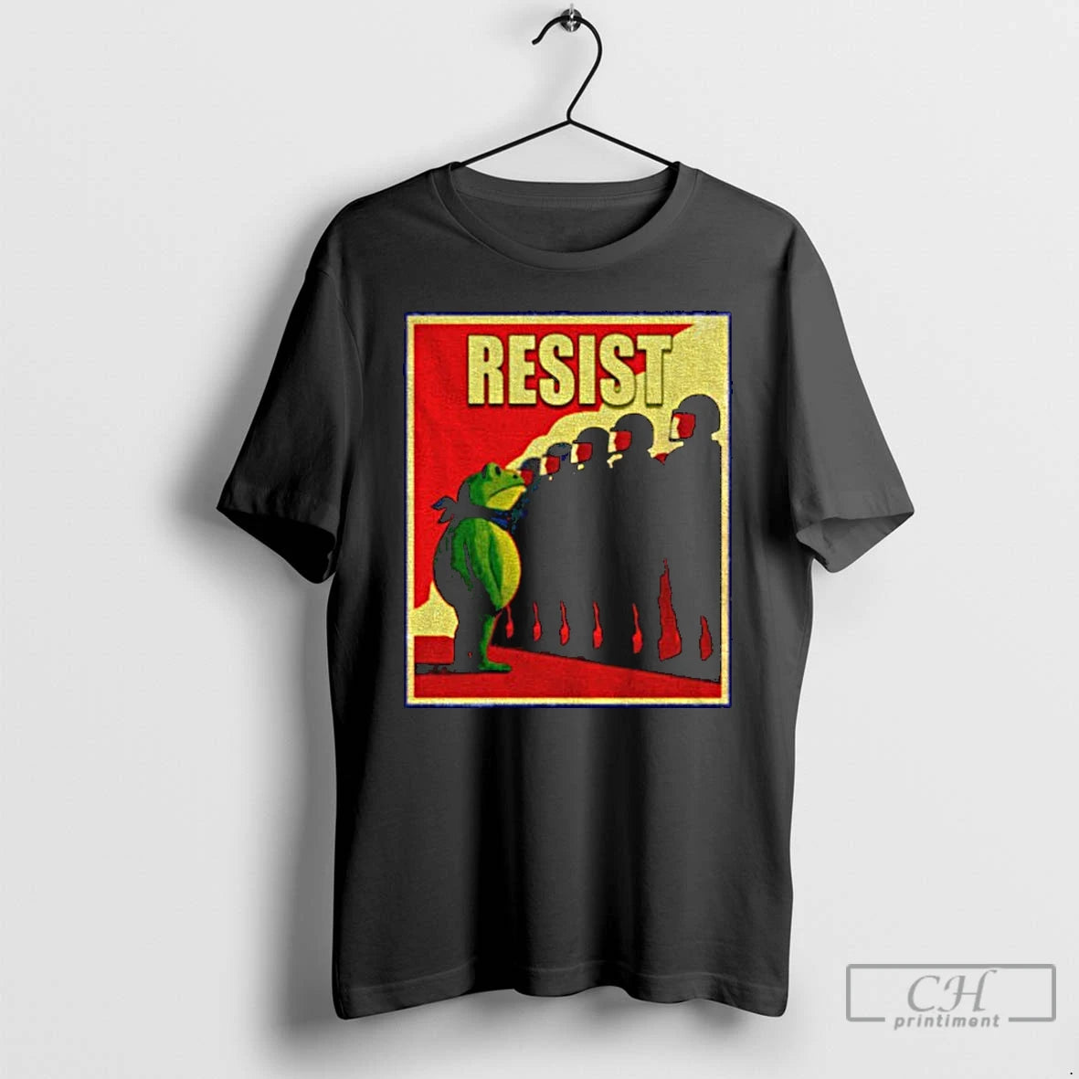 Classic Portland Frog Resist Frog Retro 2025 Red Style T Shirts - clothing by TeeHivey.com