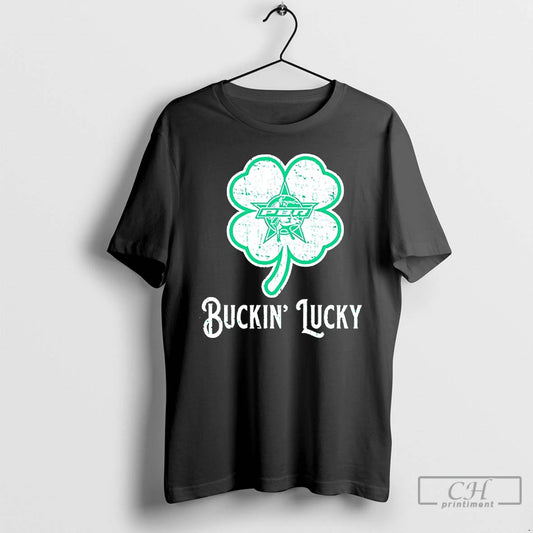 Classic Professional Bull Riders St Patricks Day Buckin Lucky Logo