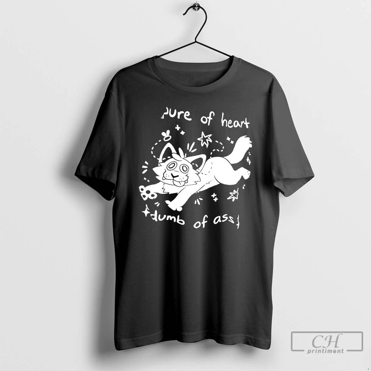 Classic Pure Of Heart Dumb Of Ass Cat Graphic - clothing by TeeHivey.com