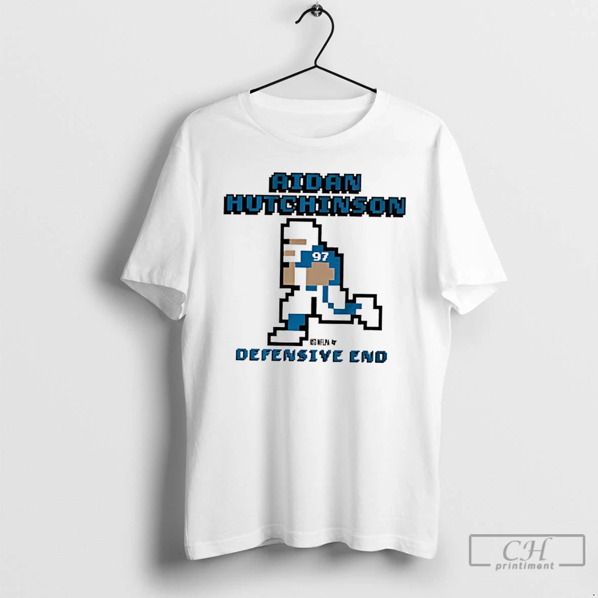 Classic Quaterback Aidan Hutchinson Detroit Lions Defensive End Retro Baller T Shirts - clothing by TeeHivey.com