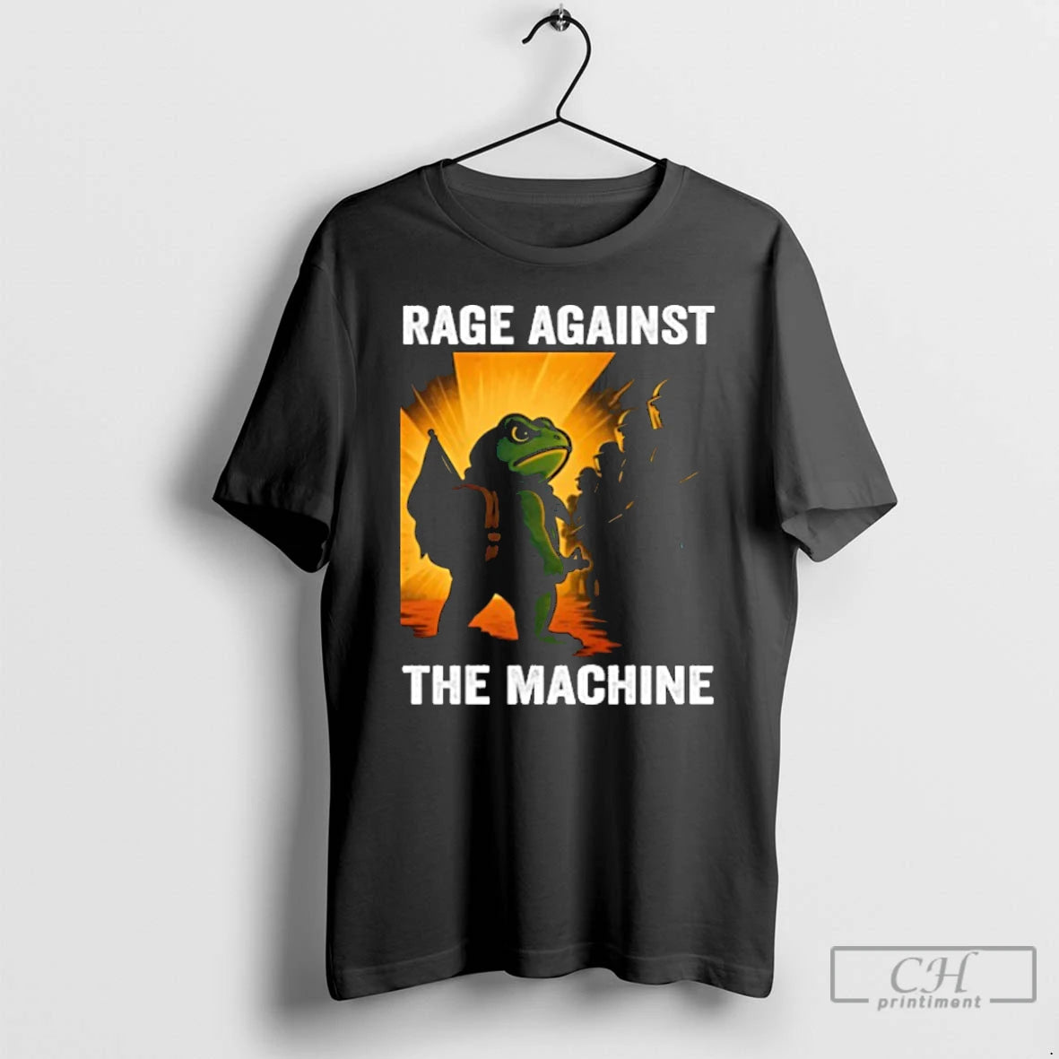 Classic Rage Against The Machine Frogs Together Strong T Shirts - clothing by TeeHivey.com