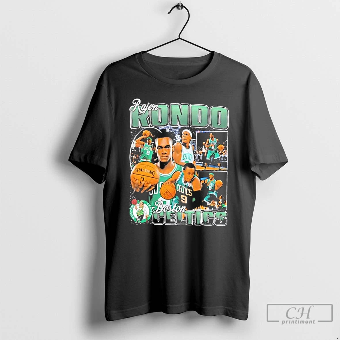 Classic Rajon Rondo Boston Celtics Basketball Vintage Graphic - clothing by TeeHivey.com