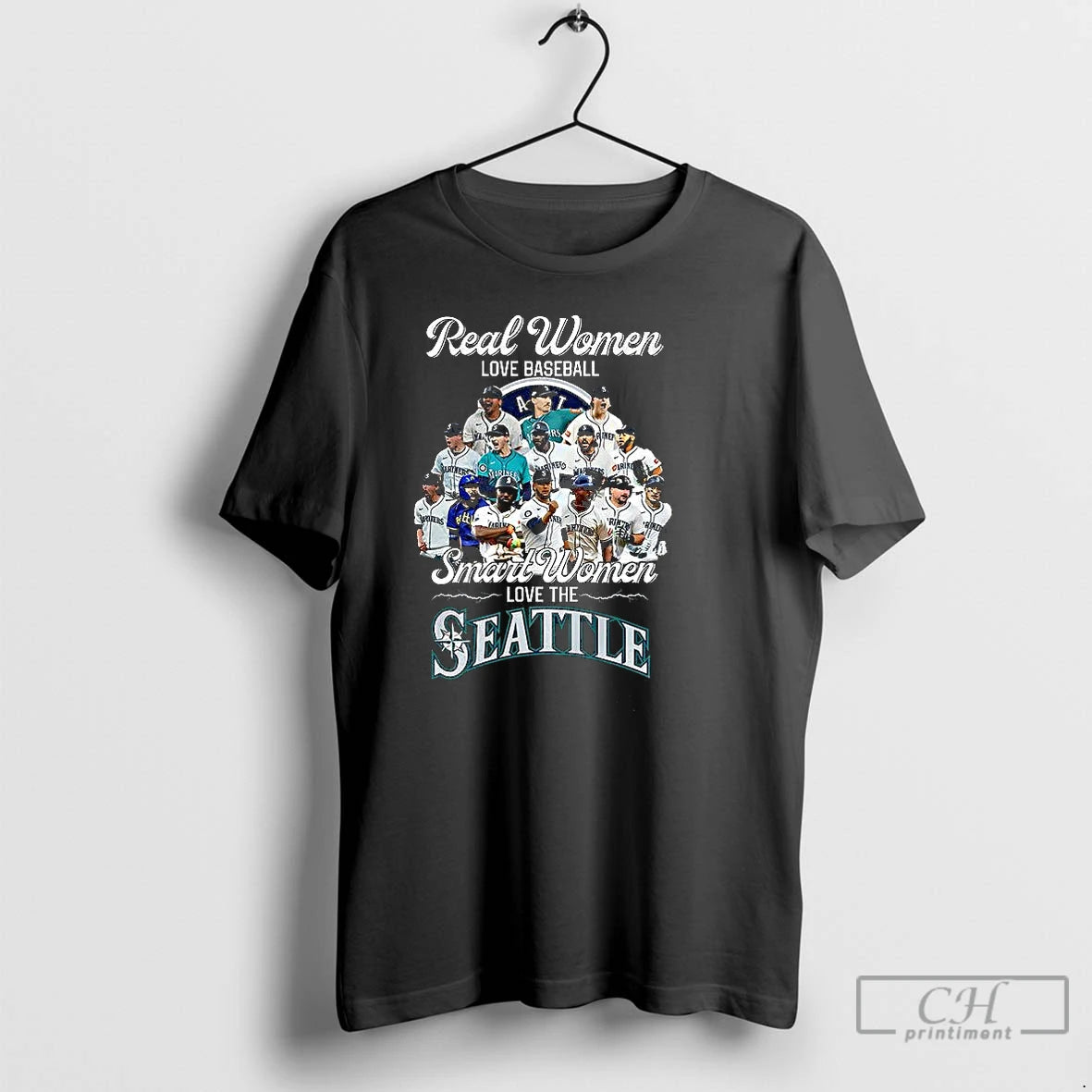 Classic Real Women Love Baseball Smart Women Love The Seattle Mariners 2025 T Shirts - clothing by TeeHivey.com